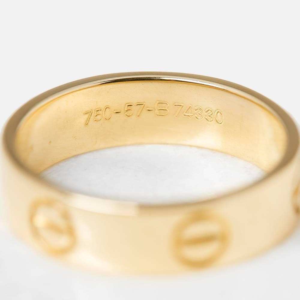 Cartier Yellow Gold Love Ring 3