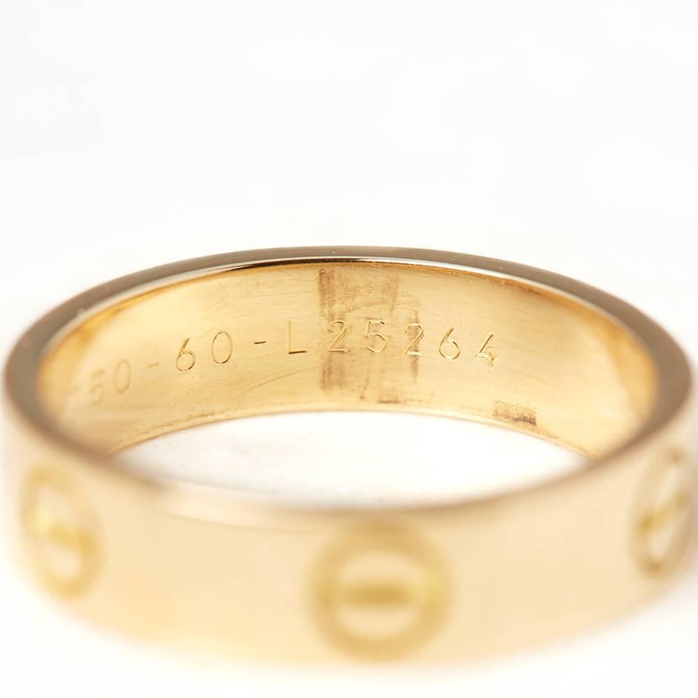 Cartier Yellow Gold Love Ring 4