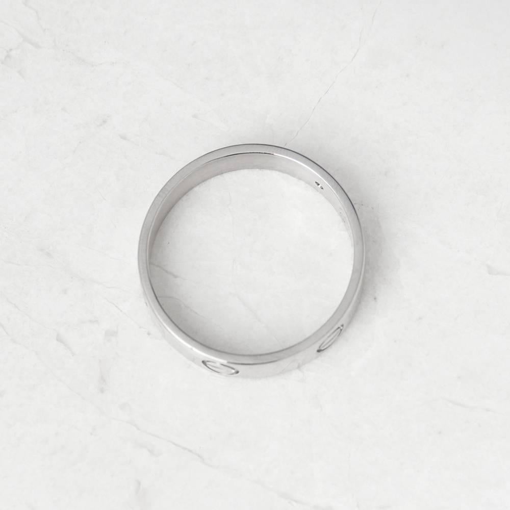 Cartier White Gold Love Ring 1