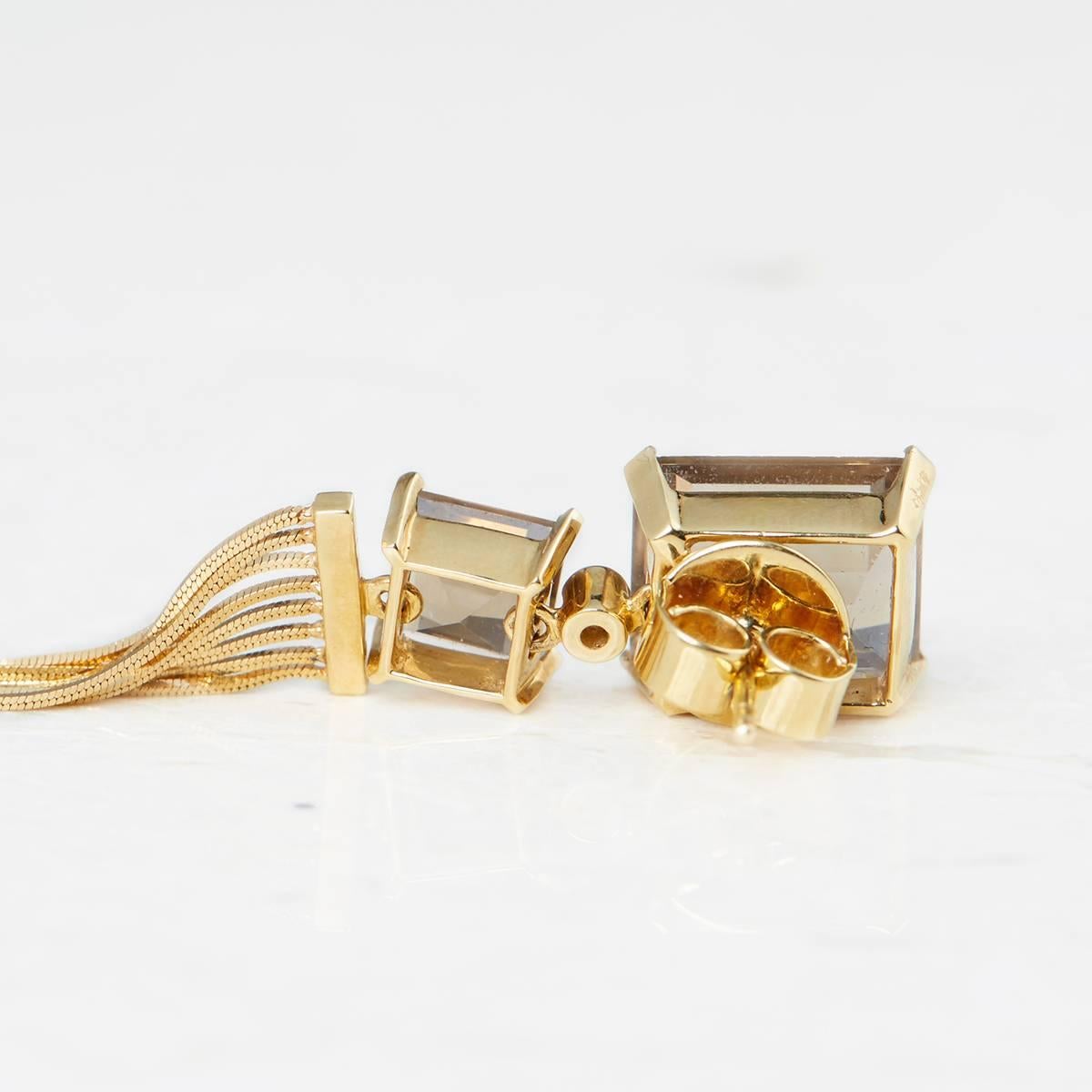 Women's Carla Amorim Smoky Quartz Gold Earrings