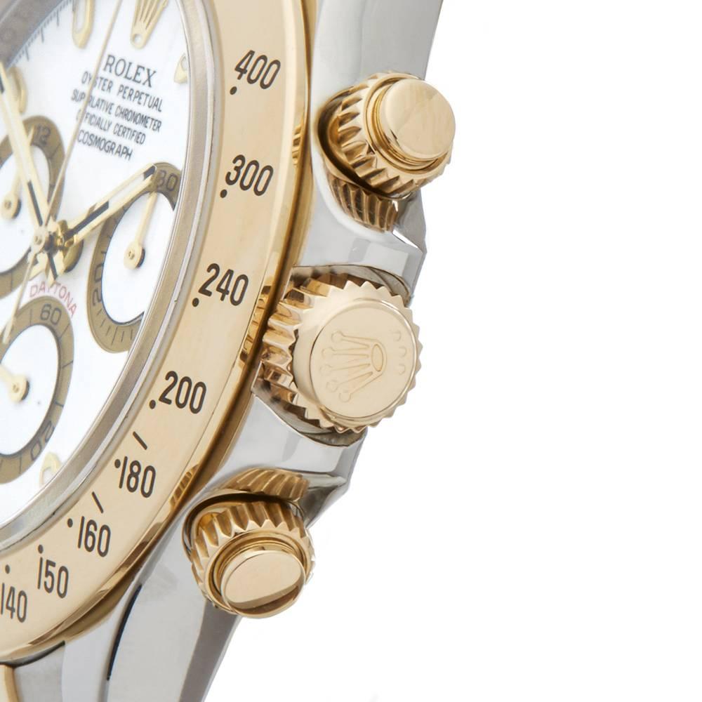 Men's Rolex Yellow Gold Stainless Steel Daytona Chronograph Automatic Wristwatch, 2009