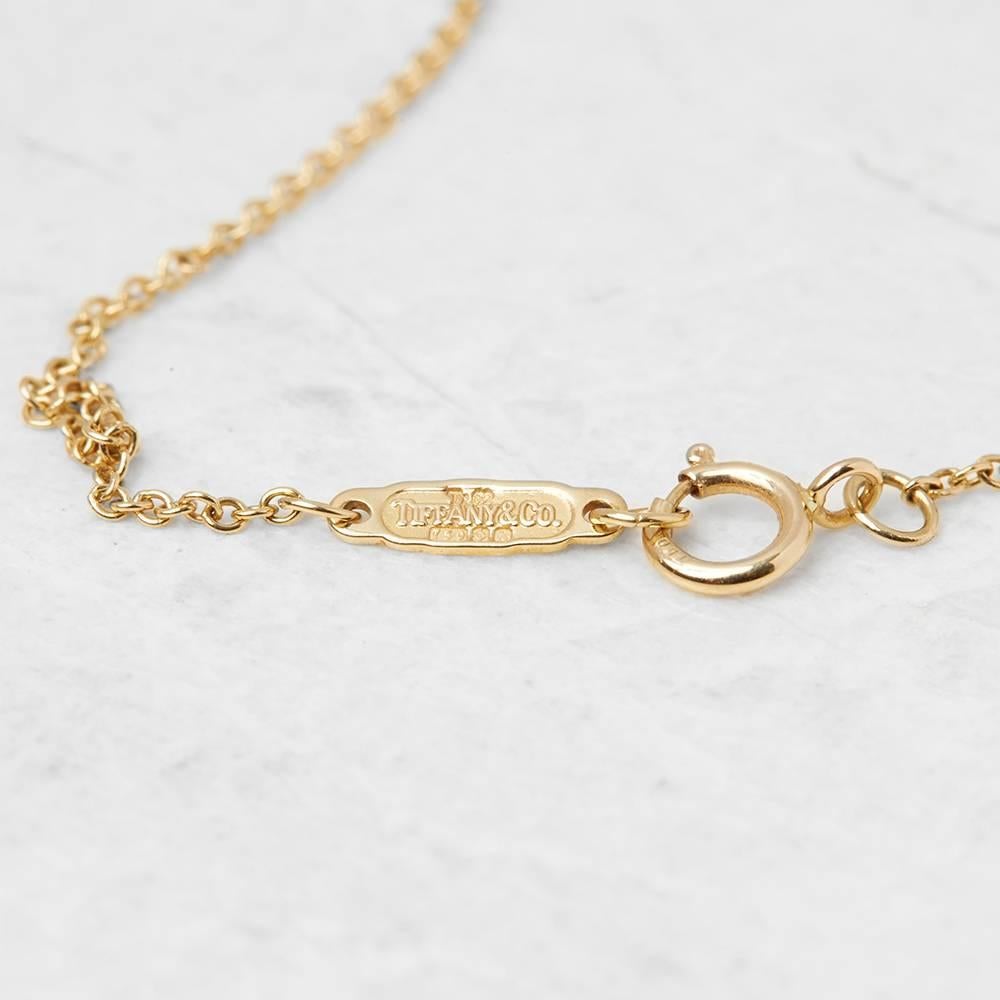 Women's Tiffany & Co. Yellow Gold Diamond Cross Necklace