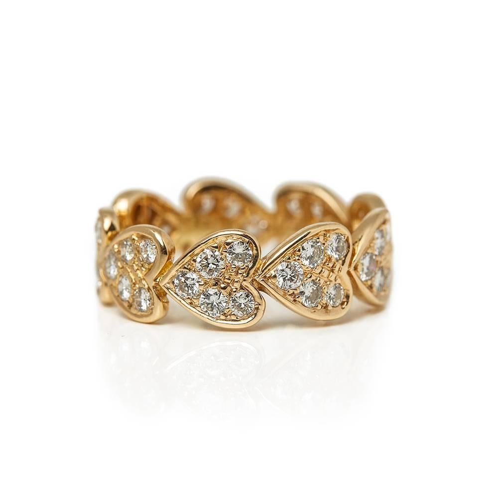 heart band ring gold