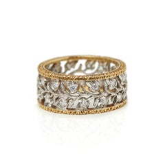 Buccellati Diamond Gold Ramage Eternelle Ring