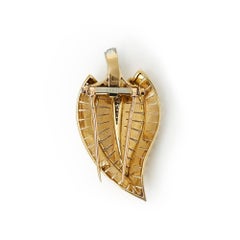 Van Cleef & Arpels 18 Karat Yellow Gold Diamond Small Vintage Brooch