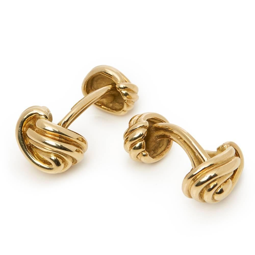 Code: COM1316
Brand: Tiffany & Co.
Description: 18k Yellow Gold Knot Cufflinks
Accompanied With: Pouch Only
Gender: Mens
Cufflinks Length: 2.3cm
Cufflinks Width: 1.2cm
Condition: 8
Material: Yellow Gold
Total Weight: 15.75g