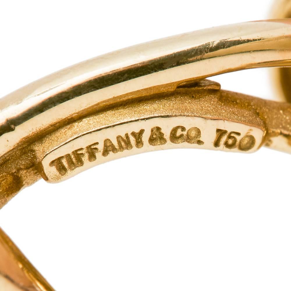 Tiffany & Co. 18 Karat Yellow Gold Men's Knot Cufflinks 3