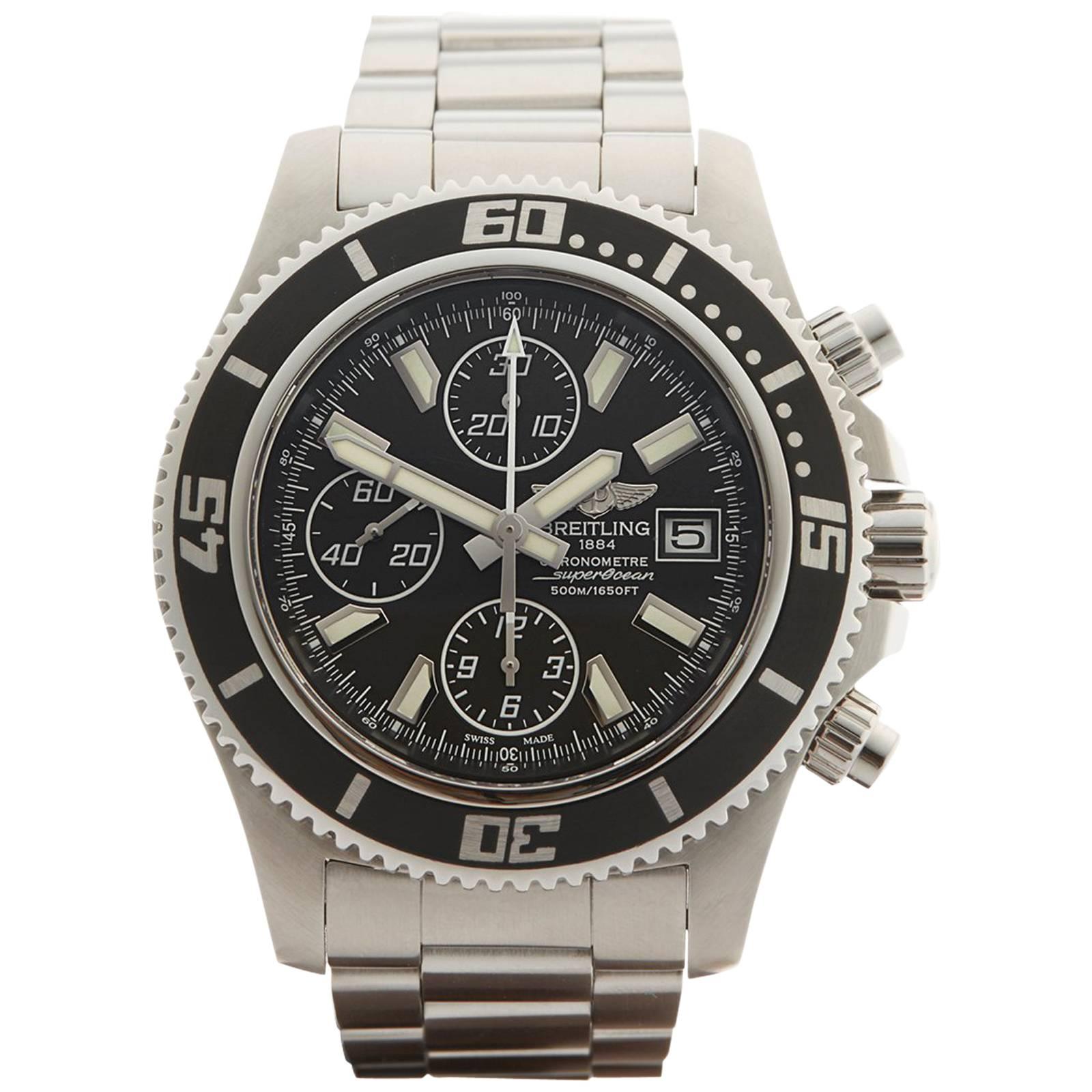 Breitling Superocean II Chronograph Stainless Steel Gents A1334102, 2014