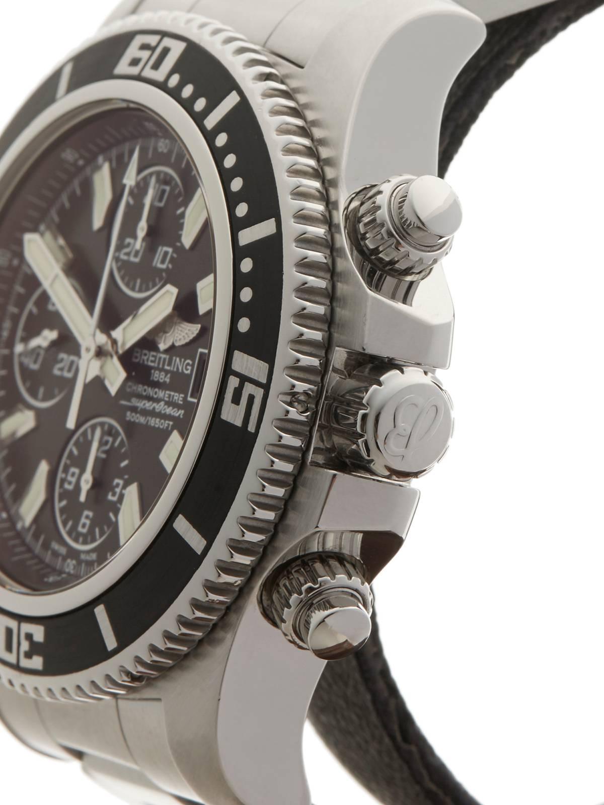 Men's Breitling Superocean II Chronograph Stainless Steel Gents A1334102, 2014