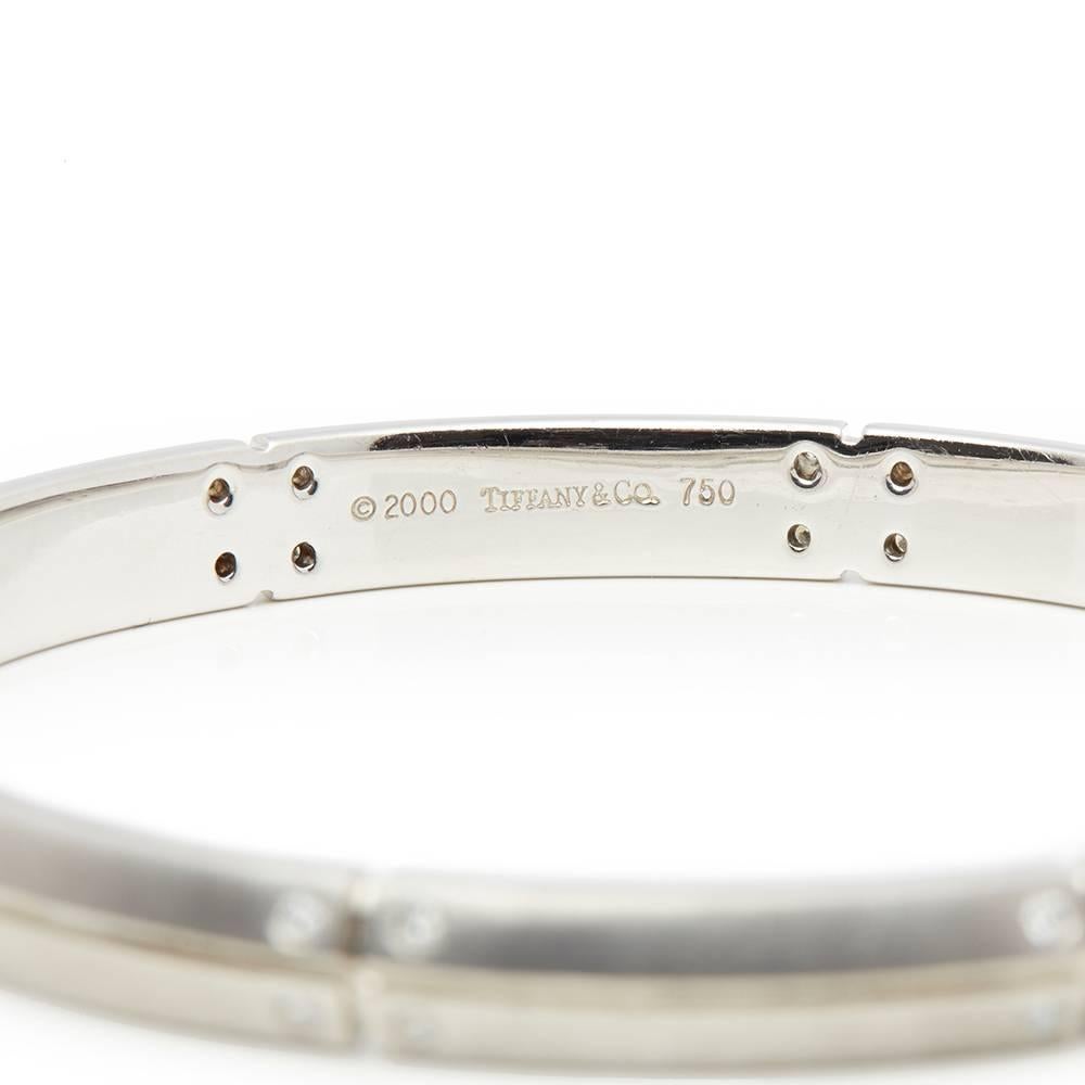 Tiffany & Co. 18 Karat White Gold Diamond Streamerica Bracelet  1