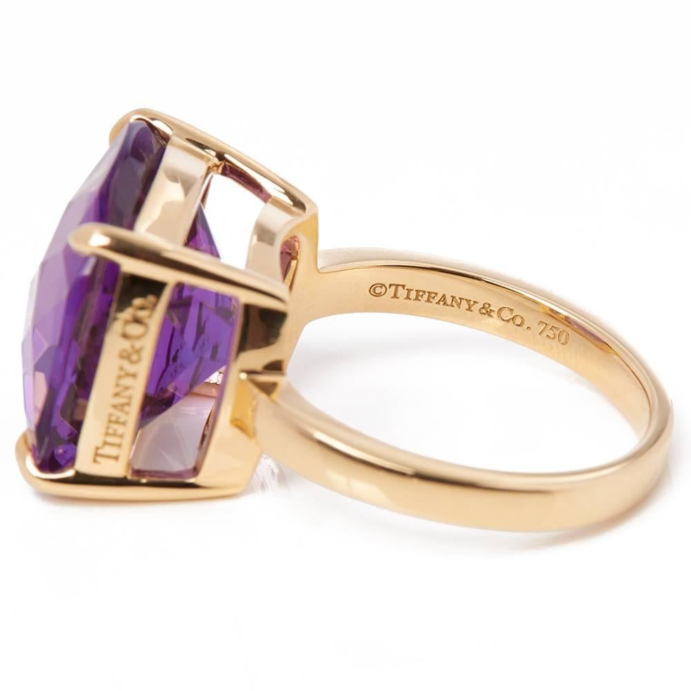 Tiffany & Co. Amethyst Sparkler Ring In Excellent Condition In Bishop's Stortford, Hertfordshire