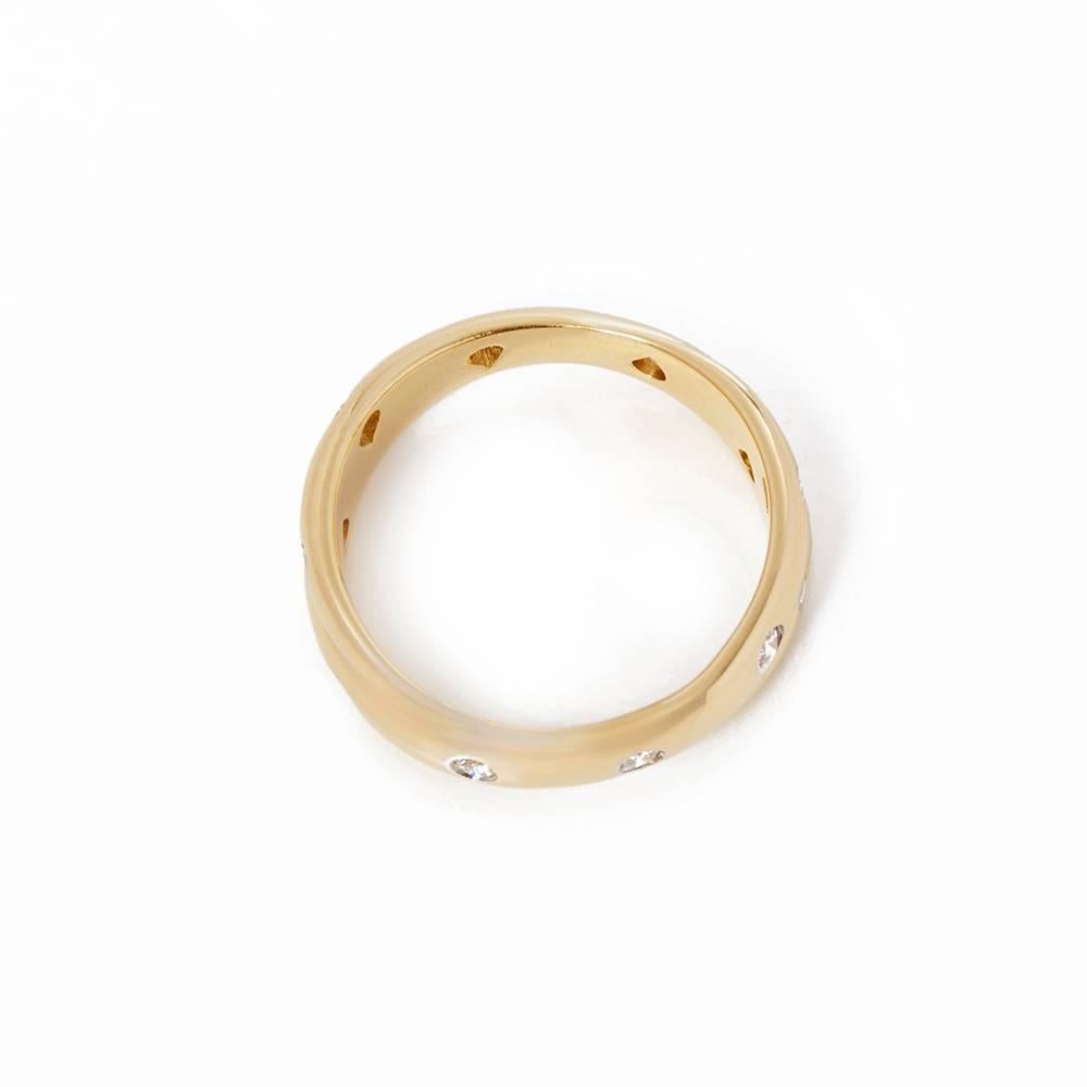 Tiffany & Co. 18 Karat Yellow Gold Round Brilliant Cut Diamond Etoile Ring In Excellent Condition In Bishop's Stortford, Hertfordshire
