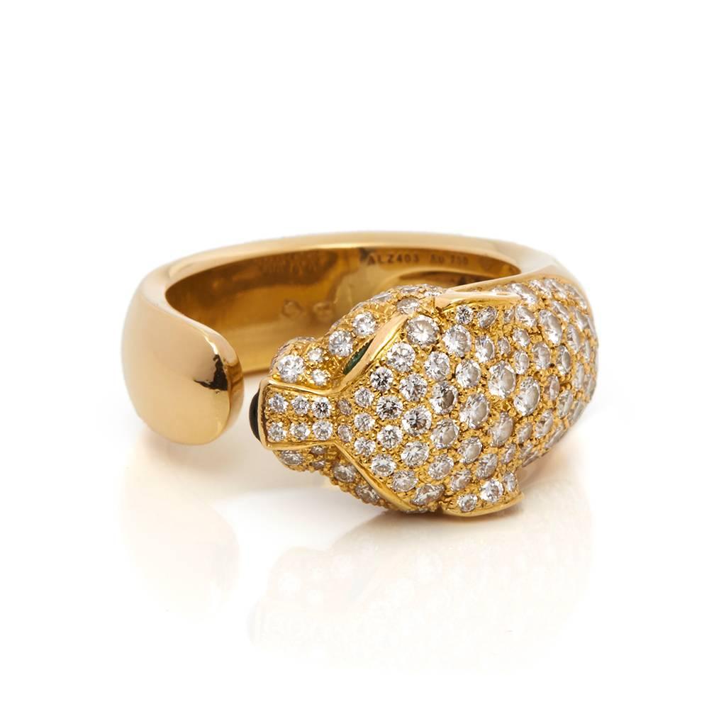 Ref:	COM1484
Model Number: N4225000
Serial Number: ALZ***
Age:	2015
Size:	 M, Band Width - 6.5mm
Box & Papers: Box & Certificate
Material: 18k Yellow Gold, total weight - 13.58 grams
Gemset: Set with 137 round brilliant cut Diamonds of