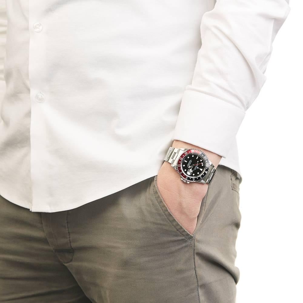 Rolex Stainless Steel GMT-Master II Coke Automatic Wristwatch Ref 16710, 1995 5