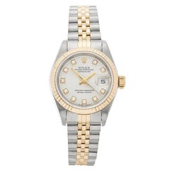 Rolex Datejust Stainless Steel and 18 Karat Yellow Gold Ladies 69173