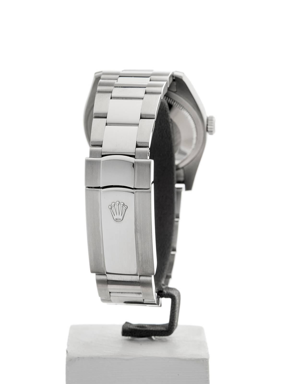 Rolex Stainless Steel Datejust Automatic Wristwatch Ref 116200, 2006 3