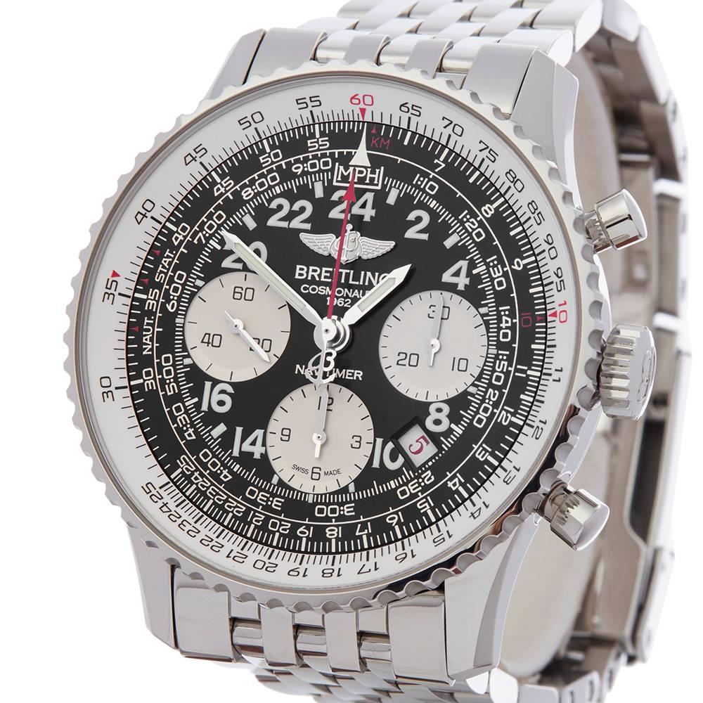 Modern Breitling Chronograph Navitimer Stainless Steel Men's AB021012