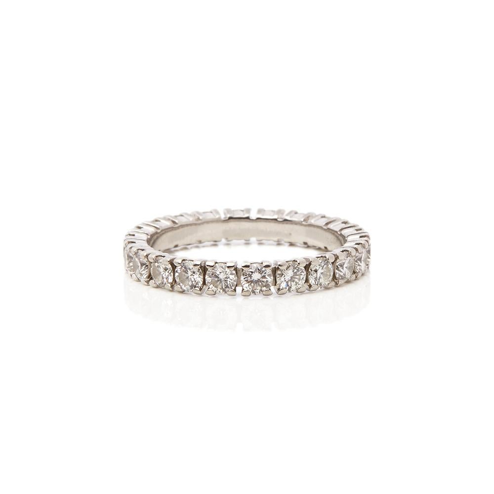 cartier platinum diamond eternity band