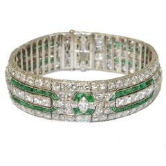 Oscar Heyman & Brothers Emerald and Diamond Bracelet