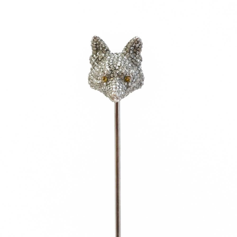 Edwardian Fox Stick Pin