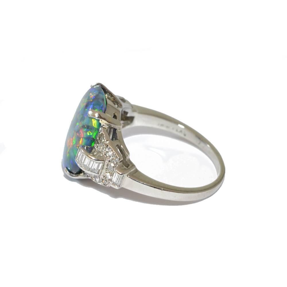 Art Deco Opal Ring In Excellent Condition For Sale In London, GB
