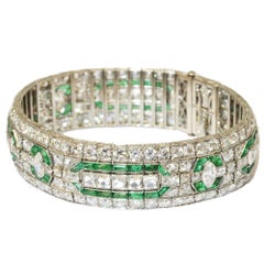 Oscar Heyman & Brothers Emerald and Diamond Bracelet