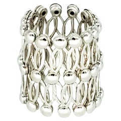 Vaschieri 18 Karat White Gold Expanding Ring Bangle Bracelet