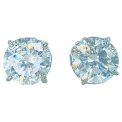 GIA zertifiziert 6 Karat Diamant Paar Ohrstecker