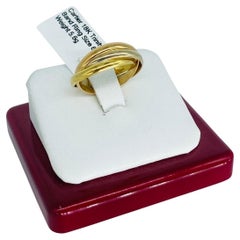 Bagues trinitaires vintage en or 18 carats de Cartier