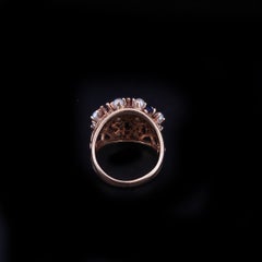 Vintage 14k Yellow Gold Ring with Sapphires & Pearls