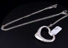 Elsa Peretti Open Heart Pendant with Chain