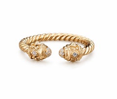 Renaissance Ring 18K Yellow Gold with Diamonds, 2.3mm