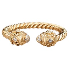 Renaissance Ring 18K Yellow Gold with Diamonds, 2.3mm