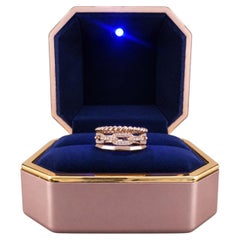 David Yurman Stax Narrow Ring with Diamonds in 18K Gold