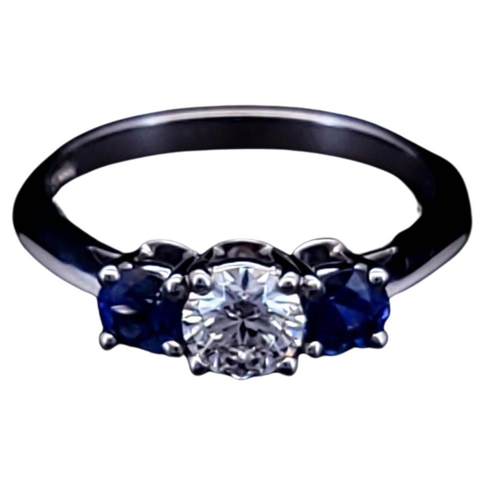 Tiffany
Co. Platinum diamond sapphire ring size 6