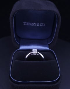 Tiffany & Co Emerald-cut Diamond Engagement Ring in Platinum