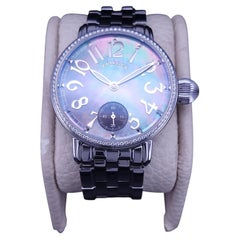 Montre Krieger Gigantium à cadran en nacre et lunette sertie de diamants K7007