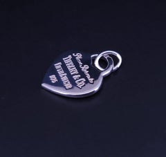 Tiffany & Co Please Return to Tiffany Heart Tag Charm Pendant