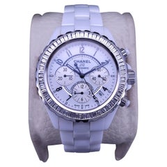 Orologio CHANEL J12 Cronografo Automatico con cassa e bracciale in ceramica bianca