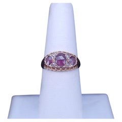 Vintage Russian Diamond Cocktail Ring in 14K Rose Gold