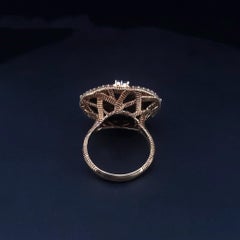 Judith Ripka – Großer „Oasis“-Ring mit weißem Diamanten und schwarzer Jade