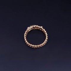 Tiffany & Co. 18K Yellow Gold Buckle Ring with Diamonds