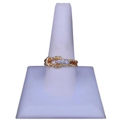 Tiffany & Co. 18K Yellow Gold Buckle Ring with Diamonds