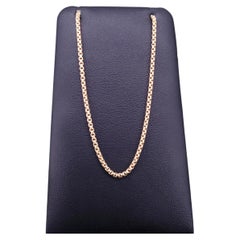 David Yurman Box Chain Necklace 18K Yellow Gold, 1.7mm