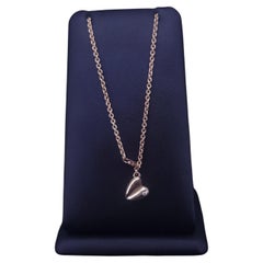Kieselstein-Cord 18K Yellow Gold Heart Pendant Necklace 0.2 ct