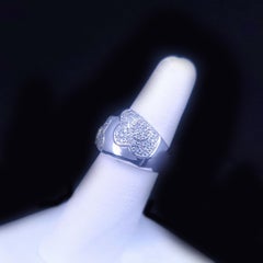 Custom-Made Diamond Wedding Band Ring in 14K White Gold
