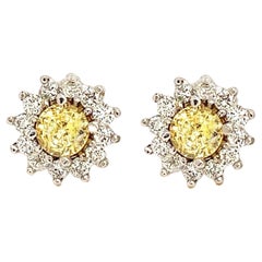 Natural Sapphire Diamond Stud Earrings 14k Gold 2.91 TCW Certified