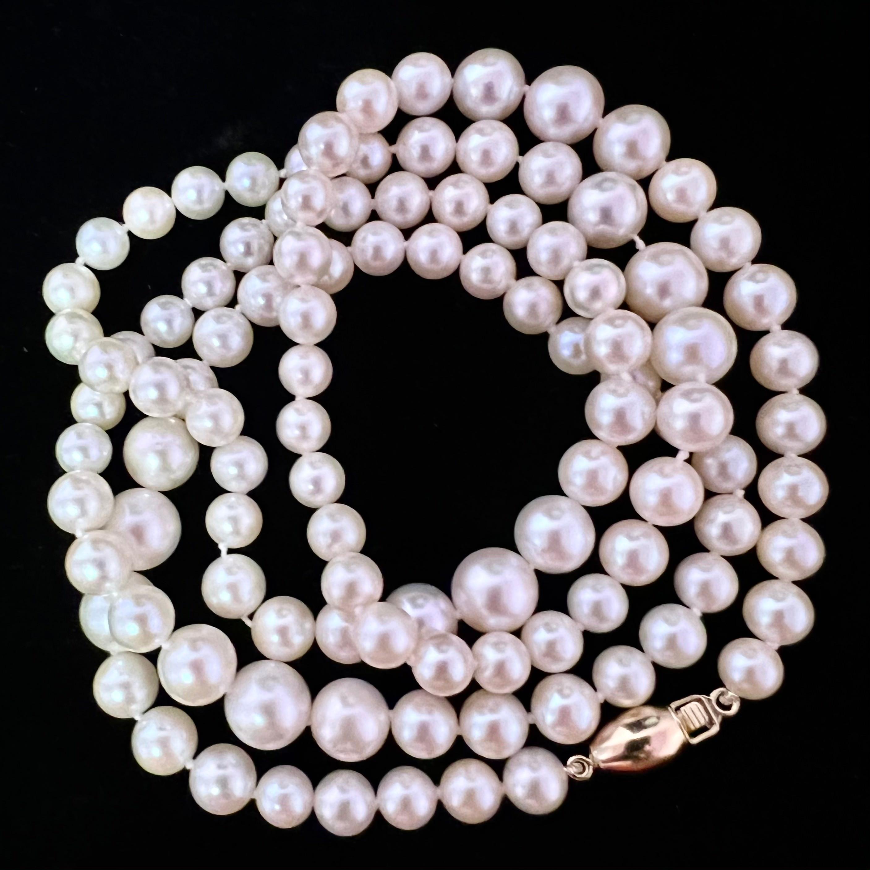 Collana di perle Akoya da 28,5