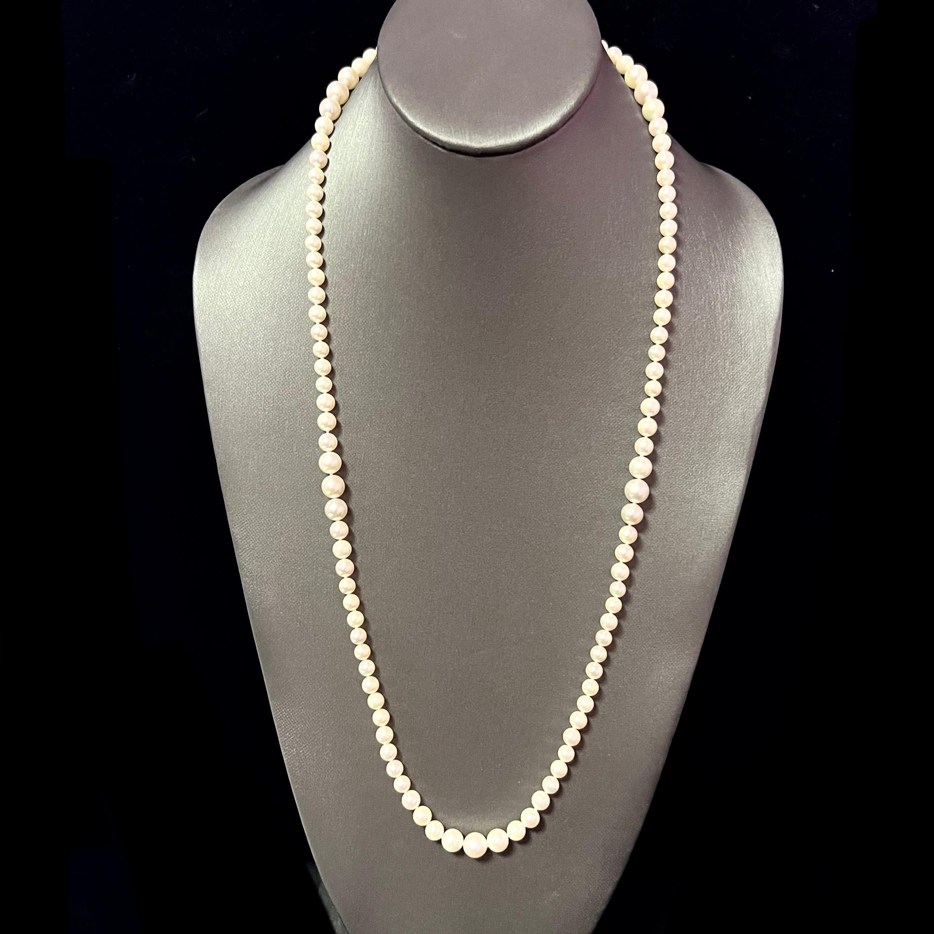 Collana di perle Akoya da 28,5