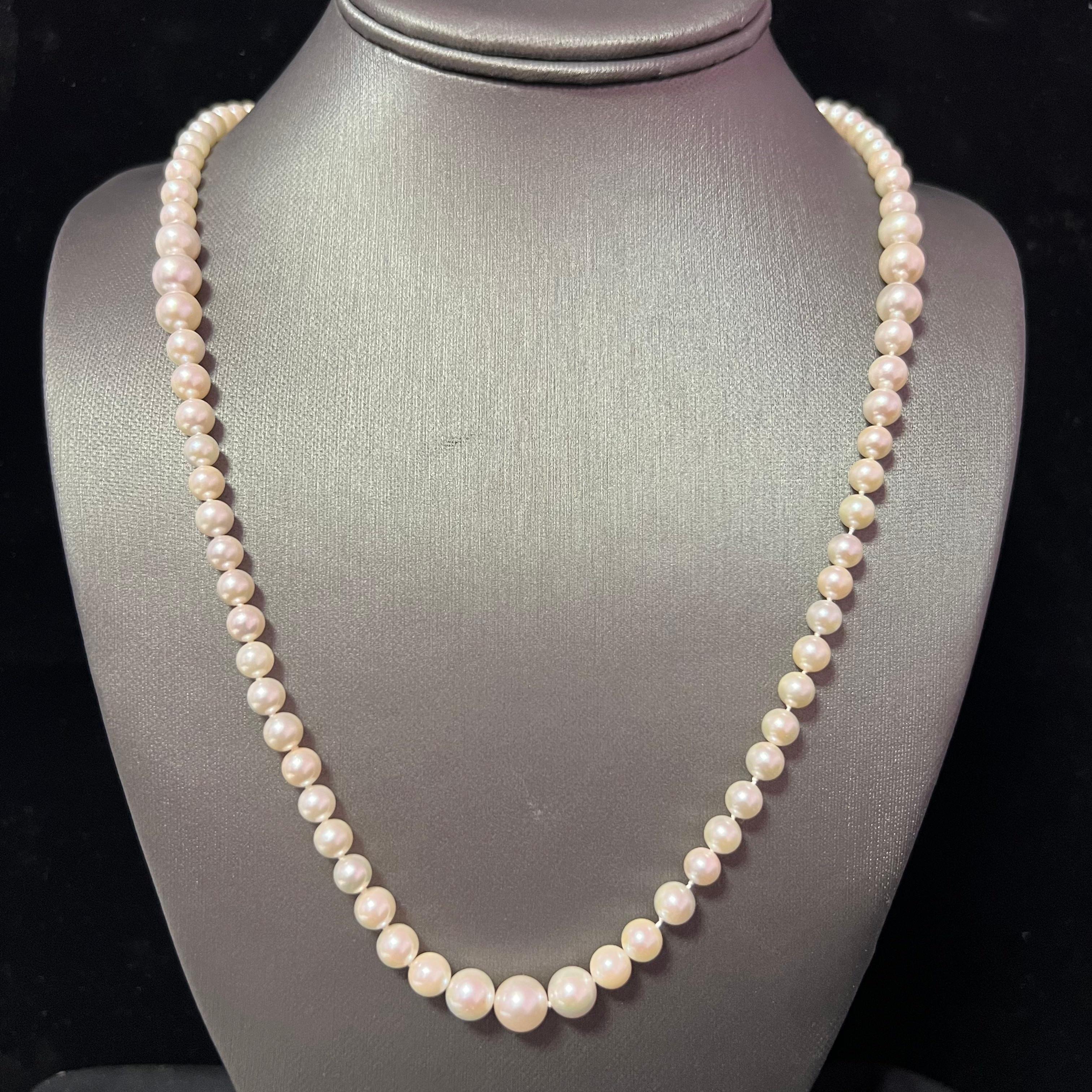 Collana di perle Akoya da 28,5